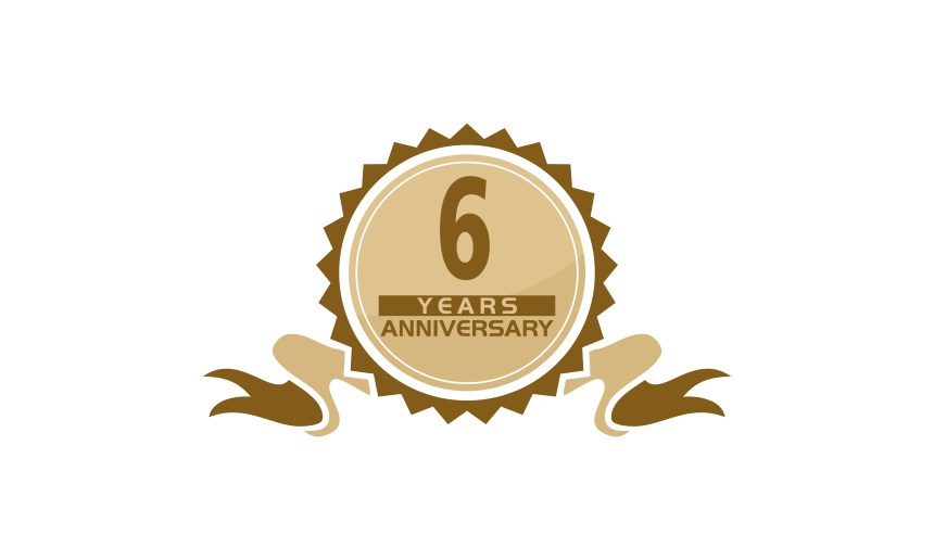 6 Years Ribbon Anniversary