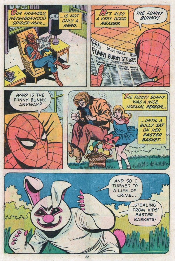 Spidey Fights the Funny Bunny 2