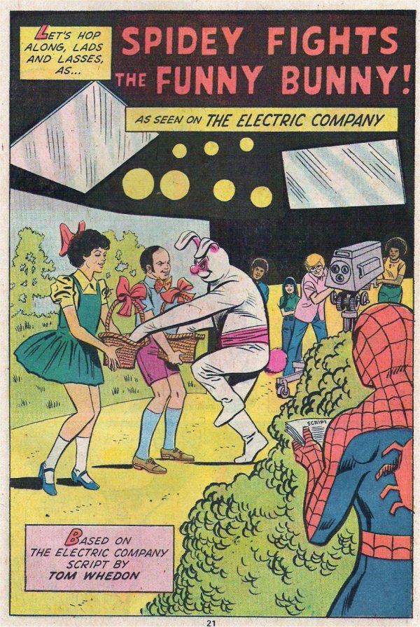 Spidey Fights the Funny Bunny 1
